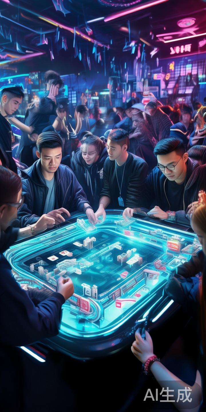 电子竞技和棋牌游戏
如德州扑克、麻将等，结合线上